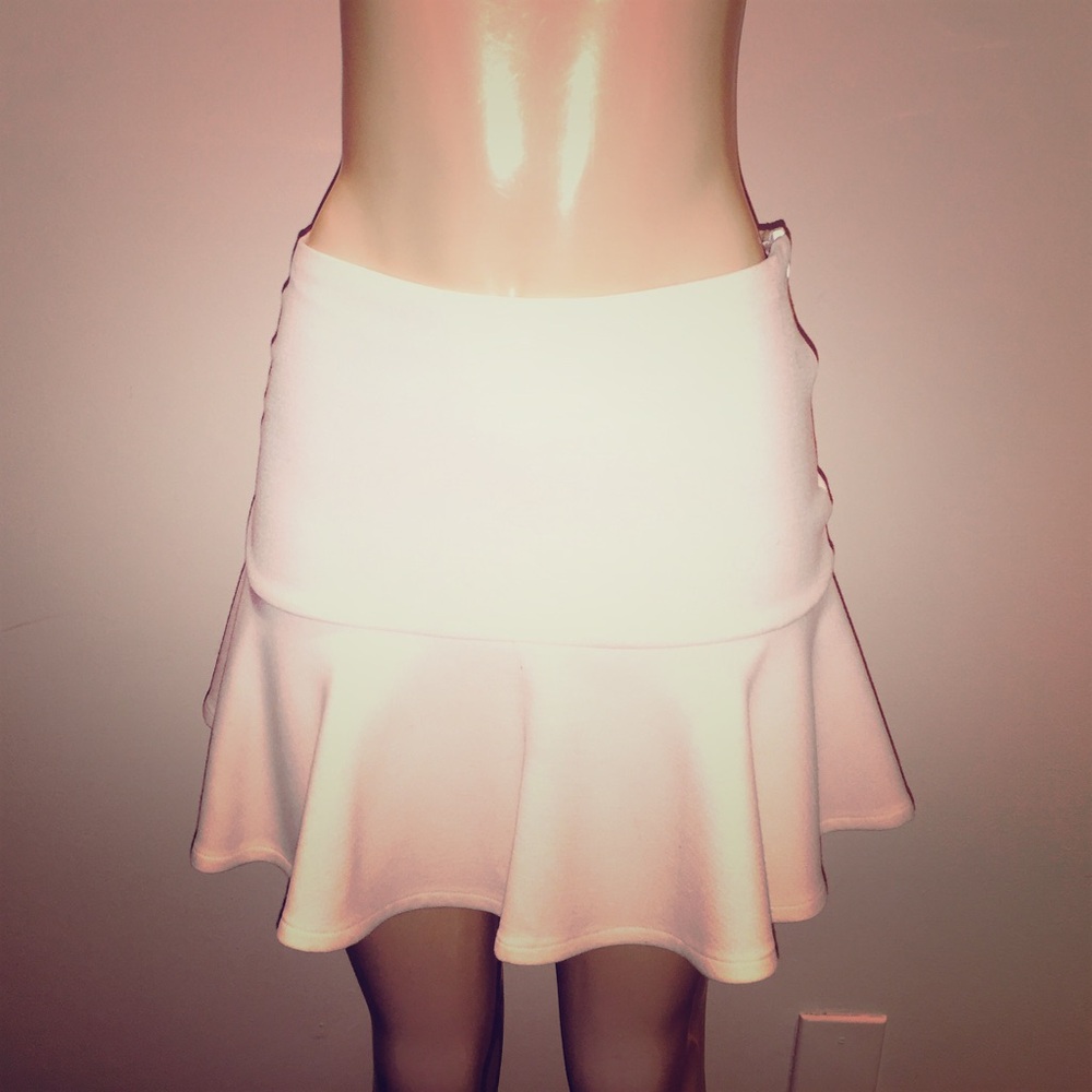 LF Cream Flared Skirt
